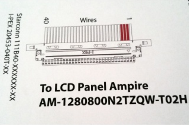 Original AM-1280800N2TZQW-T02H AMPIRE Screen Panel 10.1" 1280*800 AM-1280800N2TZQW-T02H LCD Display